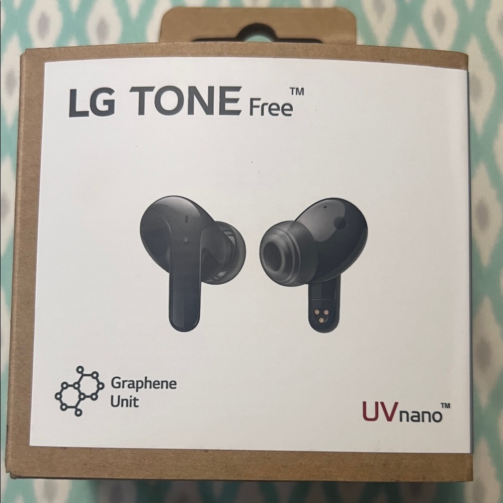 LG TONE Free Graphene Wireless Earbuds - Black